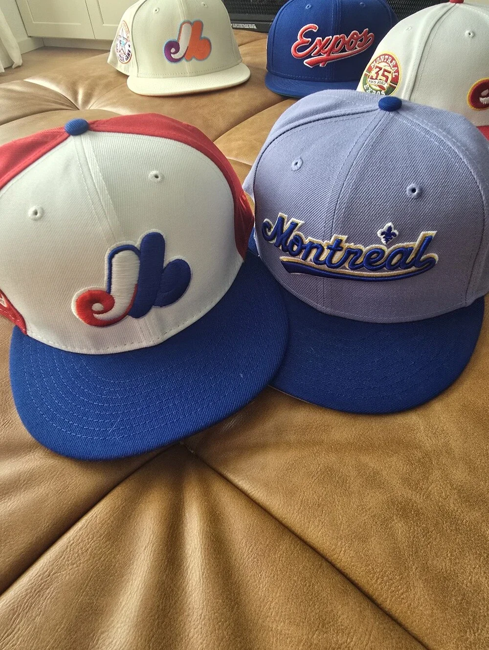 Lot Of 9 Montréal Expos New Era 5950 MLB Baseball Hats Size 8
